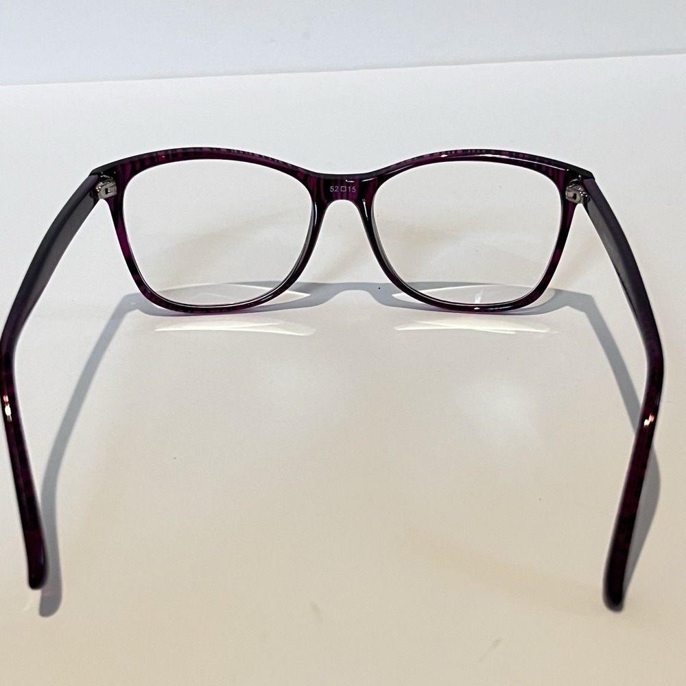 Eyeglasses‎ Frame WP8101 PU Women's Purple Plastic Full Rim Square 52-15-135 - Picture 7 of 9